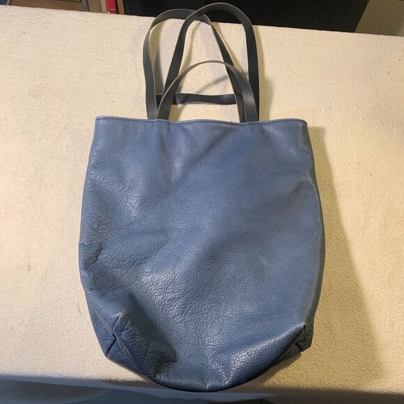 Spencer Devine Blue Leather Purse Large - Picture 2 of 8